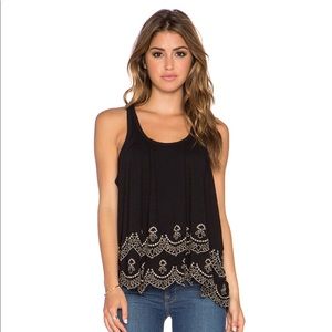 Free People Toosaloosa Slub Attina Tank in Black